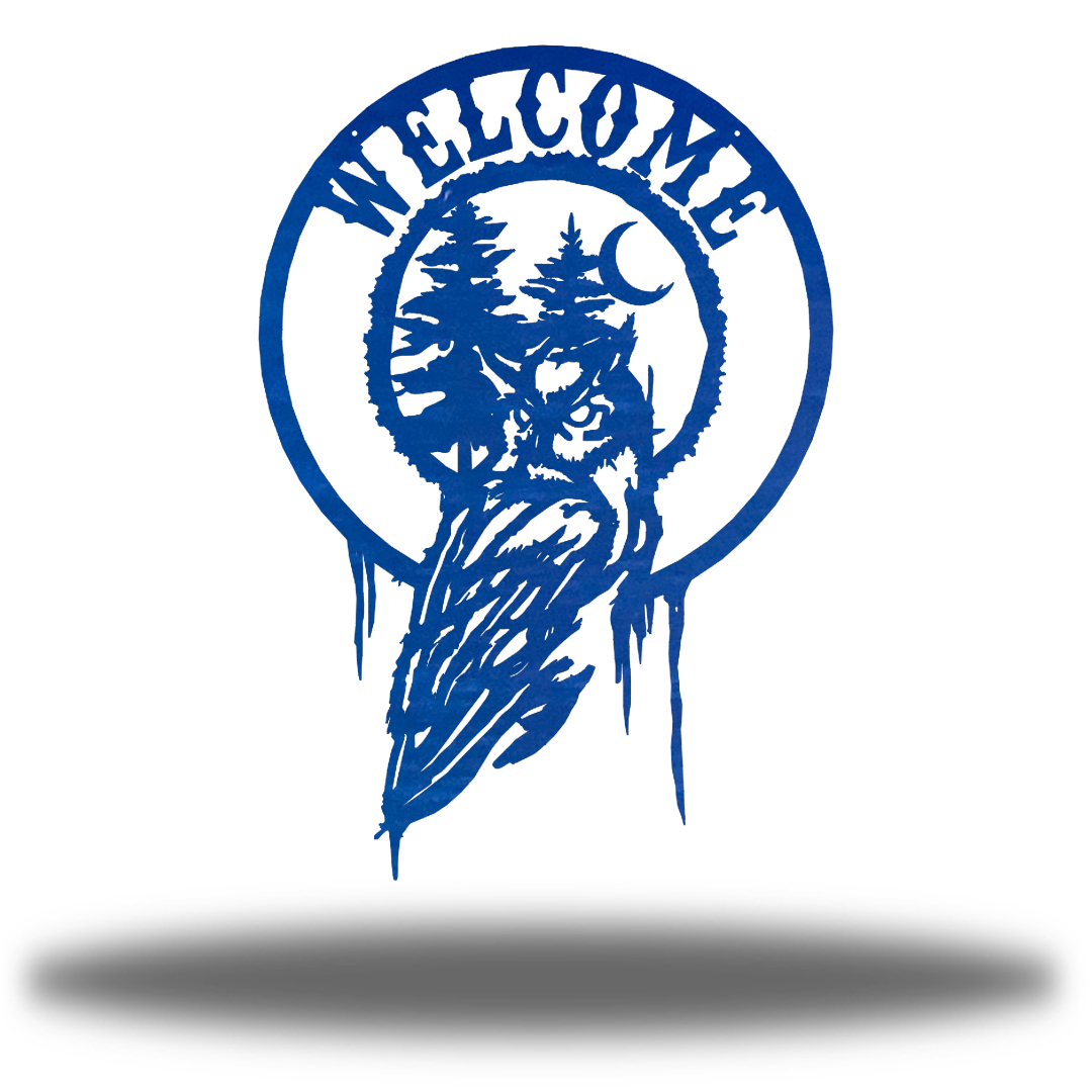 Riverside Designs-Welcome Owl-Metal Wall Art Décor